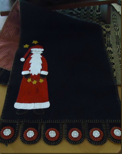 Santa Penny Rug long