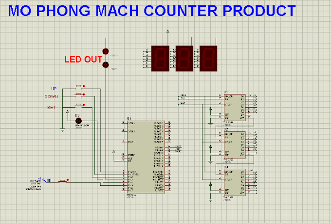 Đếm sản phẩm dùng AT89XX hiển thị led 7 thanh (demo)