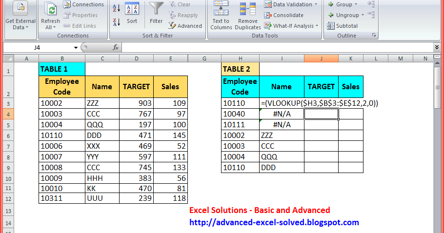 How And Where To Use The Isna Function With If And Vlookup Function Excel Solutions Basic And Advanced