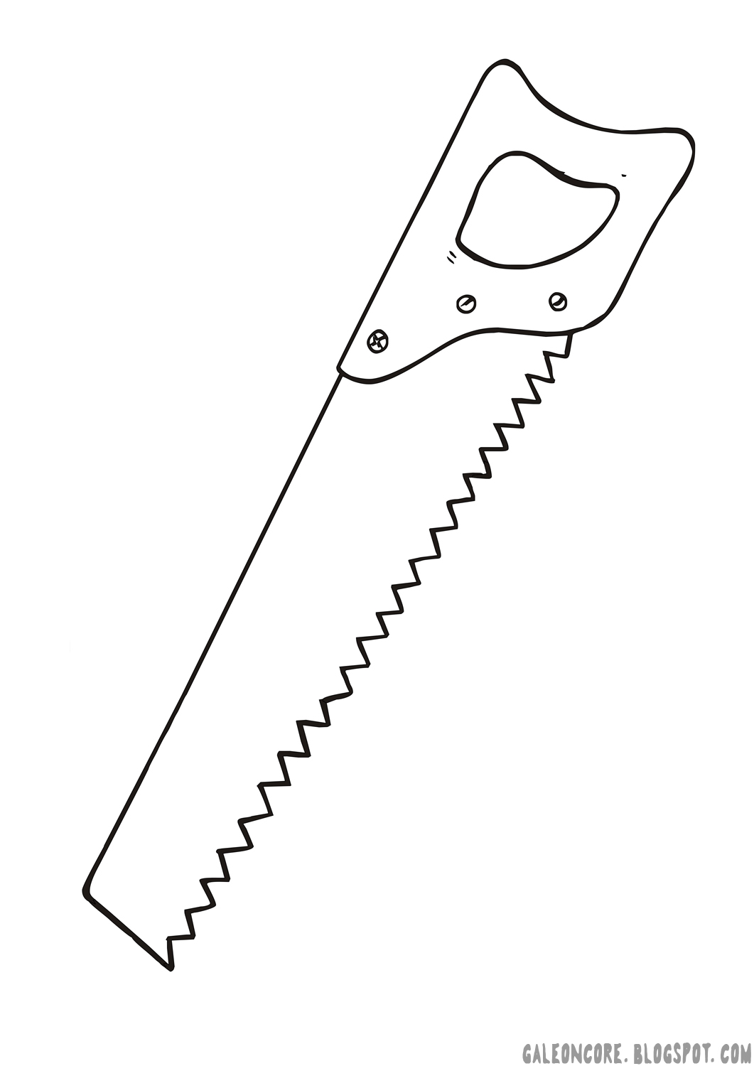 Download Saw Coloring Pages