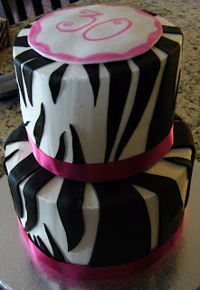 Zebra Birthday Cake on Sep 7 Zebra Cake I Made This Zebra Cake For A 30th Birthday Party It