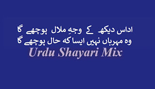 Sad poetry, Sad shayari,  Udaas dekh ke waja