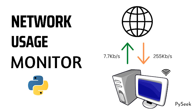 it's a network traffic monitor using python psutil and prettytable library