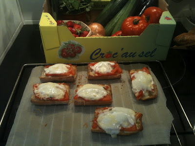 tartines tomates mozza