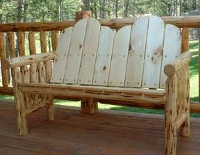 Rustic Log Bench Plans