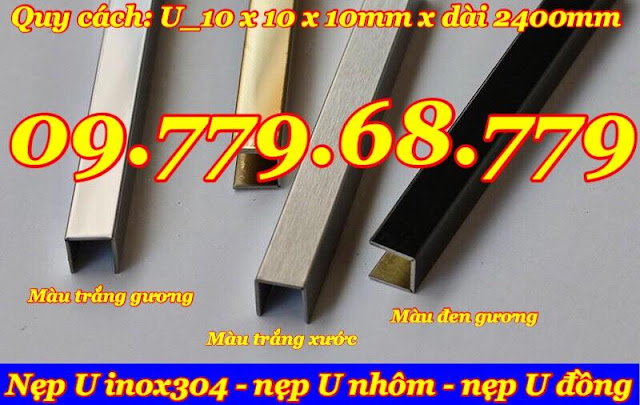 nẹp chữ U inox 304