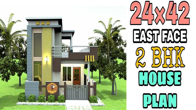 East Face Small House Plan|24X42 Ghar Ka Naksha| Low Budget House