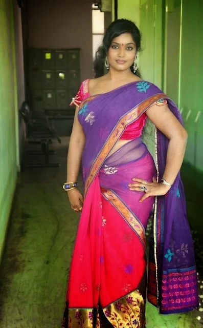 Jayavani hot Aunty Hot Photos In Saree