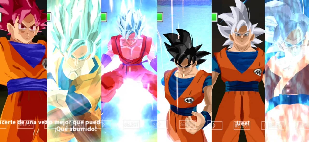 DBZ Budokai Tenkaichi 3 Mod Goku All Forms