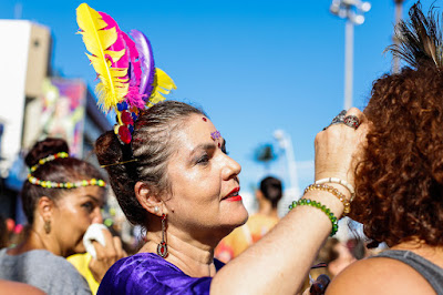MicroTrio de Ivan Huol e Bolinho de Estudante no Carnaval 2019. Foto Ligia Rizério.