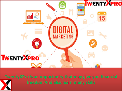 TwentyXPro is an opportunity that may give you financial freedom And also learn many skills