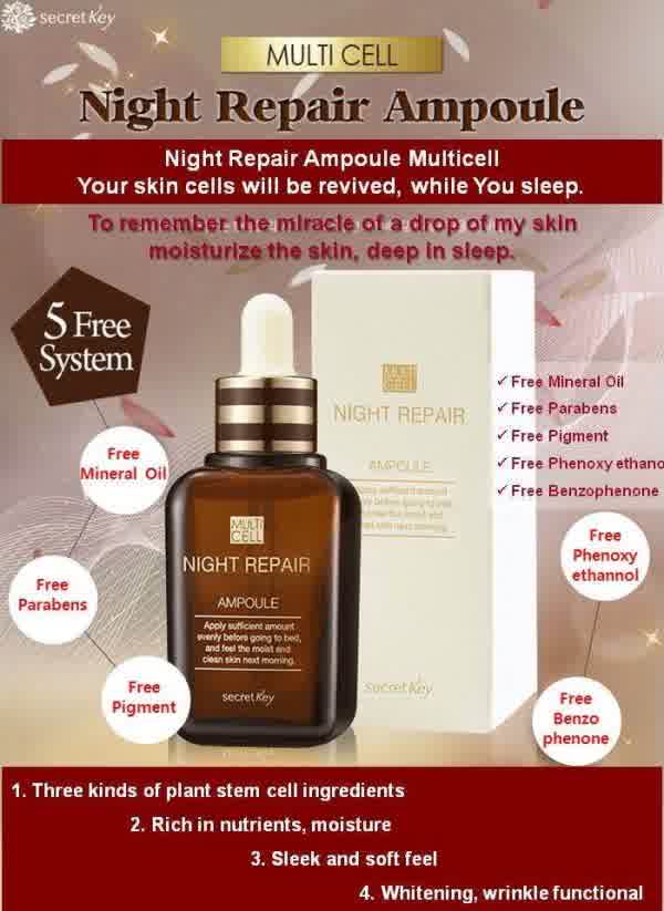 Review Multi Cell Night Repair Ampoule  Female