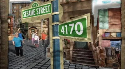 Sesame Street Episode 4170, Curly Bear chases Baby Bear's cake, Season 39