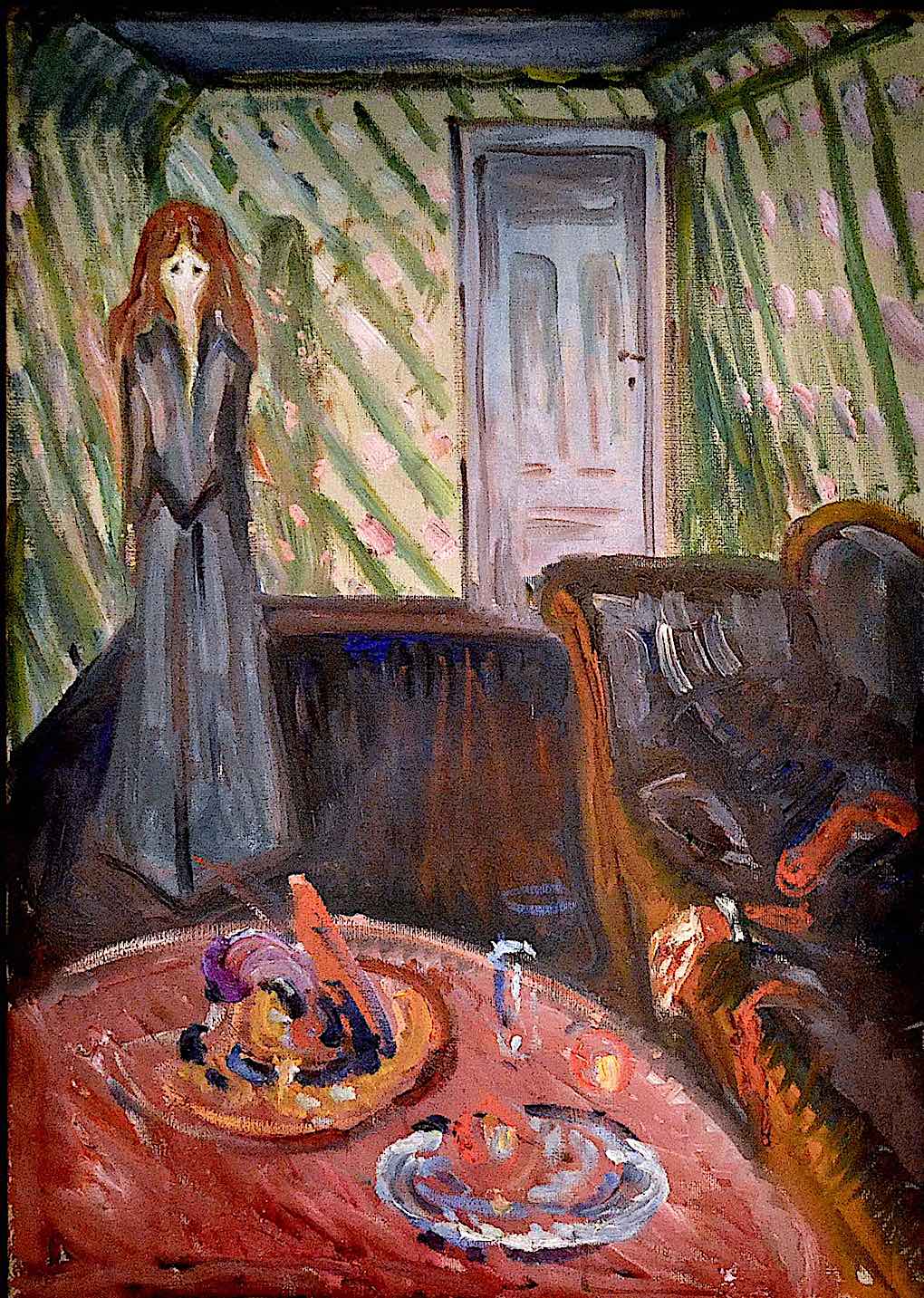 Edvard Munch murderer girl in a room