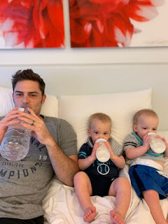 Tyler Wilson With His Twins