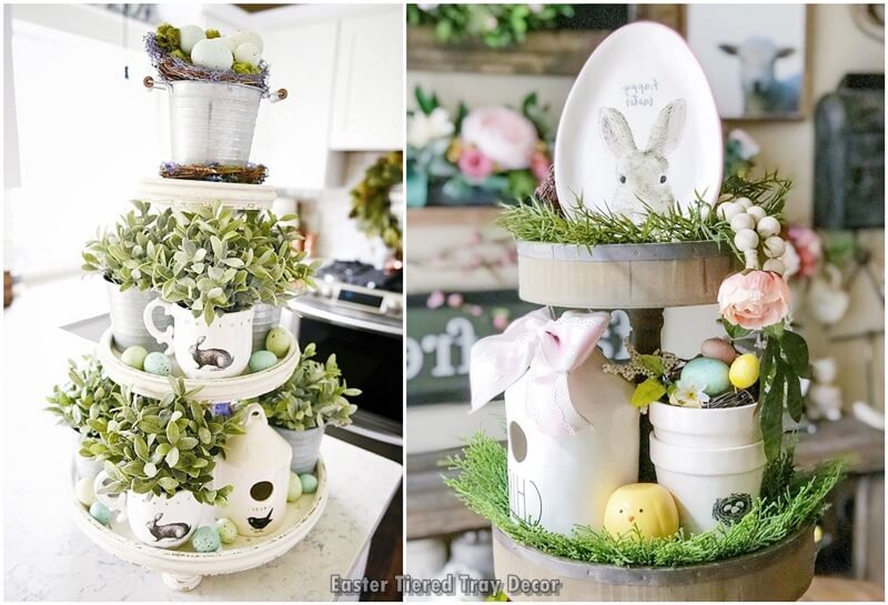 Happy Easter, Decoration, Tiered Tray, Decor
