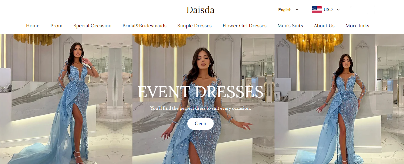 Daisda.com - Tanie sukienki na różne okazje / Cheap prom, wedding, graduation dresses