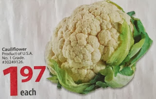 Cauliflower $1.97 each