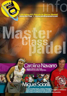 Cartel Master pádel Carolina Navarro