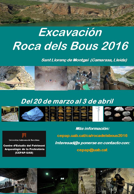 Excavación Roca dels Bous 2016