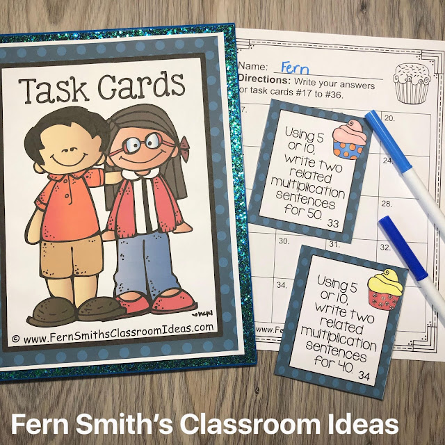 3rd Grade Go Math 4.2 Multiply with 5 and 10 Bundle by Fern Smith's Classroom Ideas