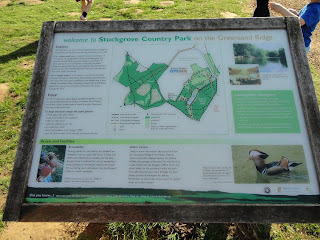 Map at Rushmere Country Park Stockgrove Entrance