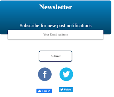 email subscription widget for blogger