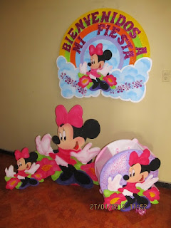 DECORACION MINNIE MOUSE 3 FIESTAS INFANTILES RECREACIONISTAS MEDELLIN