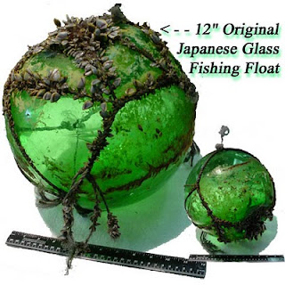 Traveling across the sea for 2-4 decades this 12 inch Japanese glass fishing float was found on the shore at Newport, Oregon!