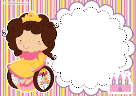 convite aniversário princesa criança especial deficiente