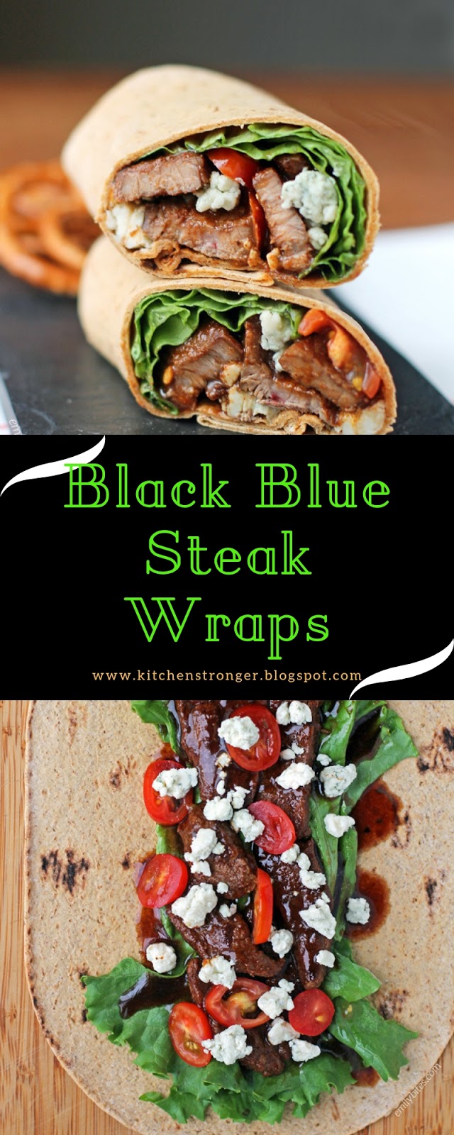 Black Blue Steak Wraps