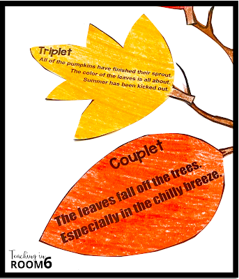 Creative autumn poems students write for a Fall Poet-Tree (poetry)