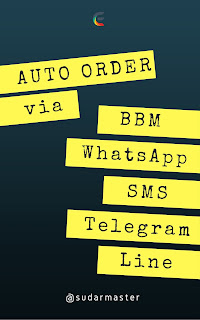 Auto Order via BBM, WhatsApp, SMS, Telegram, Line