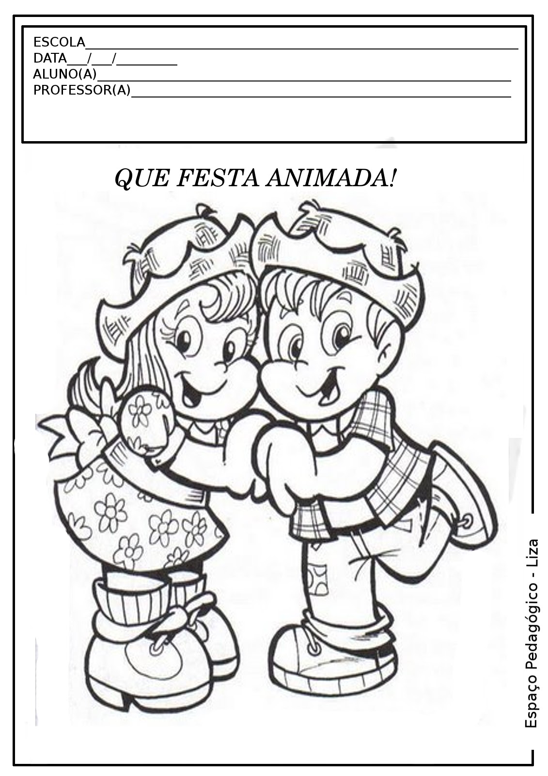 Desenhos de Festa Junina Para Colorir e Imprimir Max Dicas