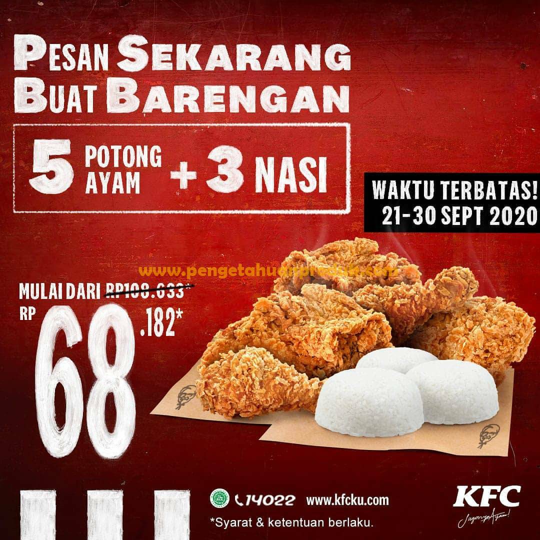 Promo KFC Spesial PSBB Periode 21 - 30 September 2020