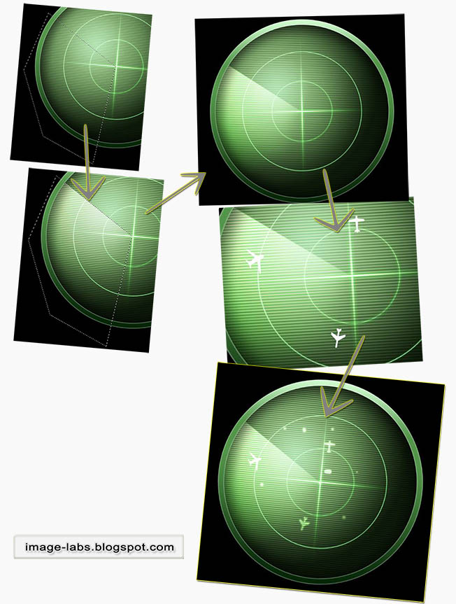  blueprint a radar organisation inward fully slow steps Photoshop Tutorial : How To blueprint a Radar System Icon 