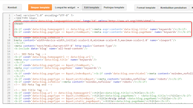 Cara Pasang Keyword Otomatis dan Manual di Blog