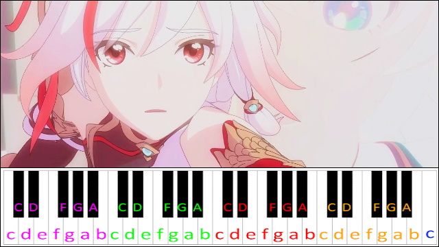 Rubia (Honkai Impact 3rd) Piano / Keyboard Easy Letter Notes for Beginners