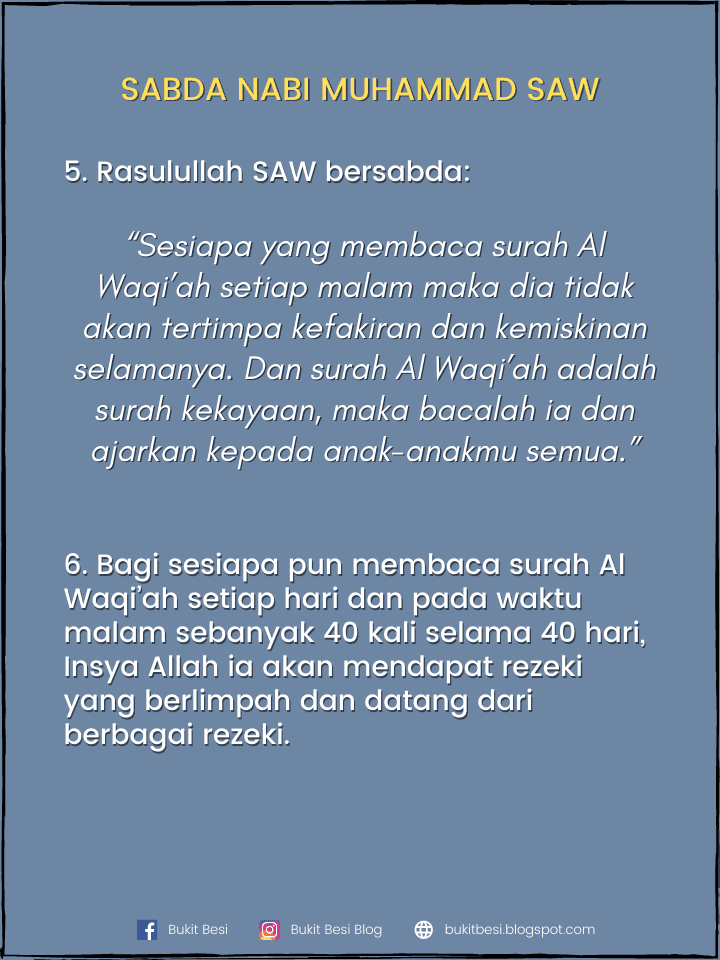 Terjemahan Surah Al-Waqiah Rumi