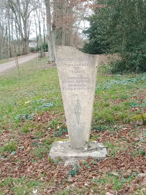 Memorial to Yves Leroy, cross country runner, Indre et Loire, France. Photo by Loire Valley Time Travel.