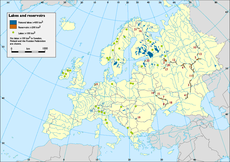 Ripasso Facile Cartina Laghi Europei