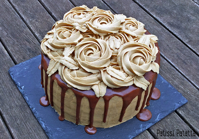 recette de layer cake, layer cake poires et réglisse, songe cake, ganache montée chocolat blanc et réglisse, ganache montée à la réglisse, crème à la réglisse, cuisiner de la réglisse, ganache chocolat praliné, gâteau à la réglisse et poires,