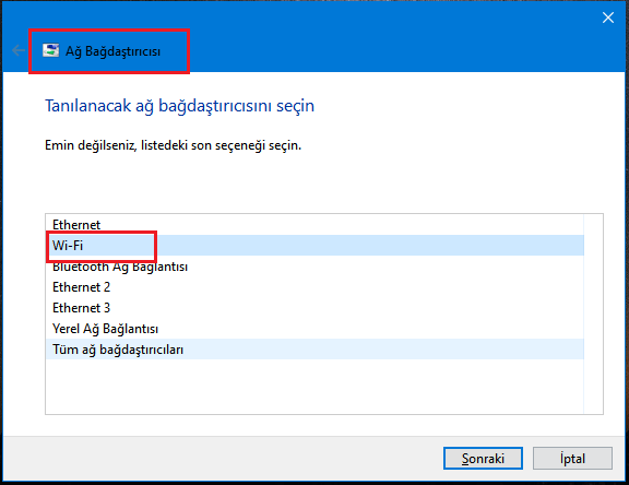 Windows 10 Mayıs 2021 21H1 Güncellemesiyle Gelen Wİ-Fi Sorunlarını Giderme