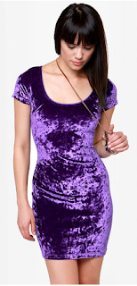 One Rad Girl Purple Velvet Dress