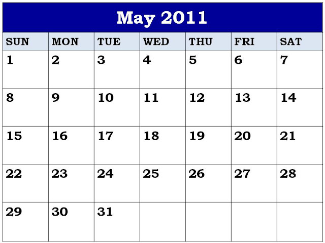 2011 calendar april and may. 2011 Calendar April And May