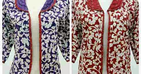 Bolero Bolak Balik Batik Motif Bunga  BATIK LESTARI 