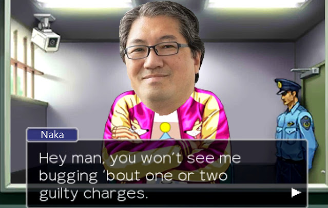 Yuji Naka Wocky Kotaki detention center one or two guilty charges Ace Attorney