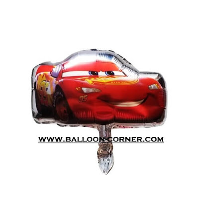 Balon Foil Cars Mini (Silver)