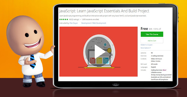 [100% Off] JavaScript: Learn JavaScript Essentials And Build Project| Worth 95$