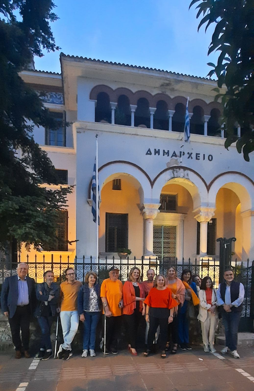  Παγκόσμια  Ημέρα  για τη Σκλήρυνση Κατά Πλάκας...  Στα πορτοκαλί  το Δημαρχείο Ιωαννίνων 
